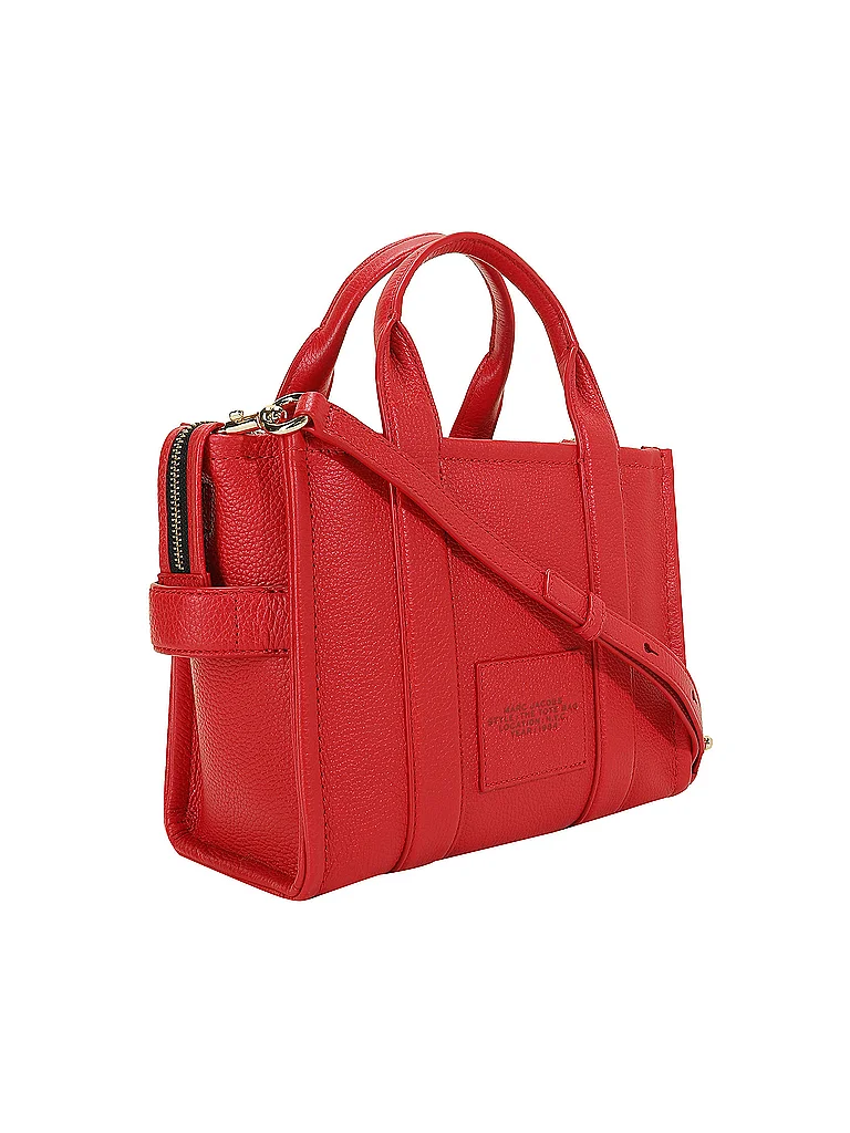 MARC JACOBS Bolso de piel - Tote Bag THE SMALL TOTE LEATHER rojo